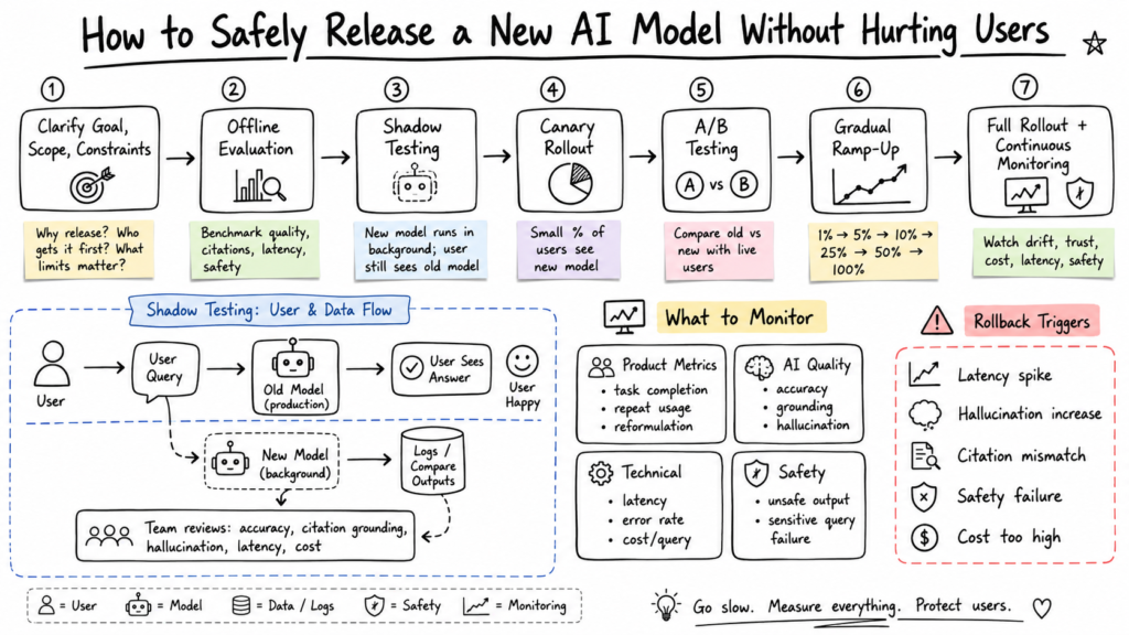 How to Safely Release a New AI model without Hurting Users