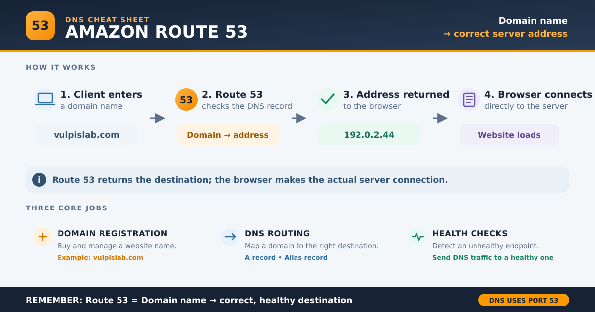 Amazon Route 53 Explained: How a Domain Connects to a Server